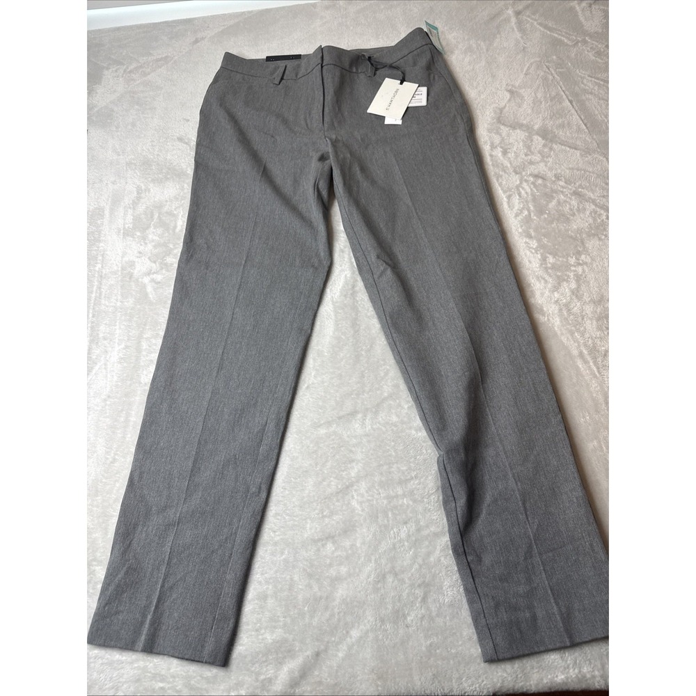 LOT OF 2 NWT 41 Hawthorn Straight Leg Trousers Pants Size 10 Gray & Teal Blue